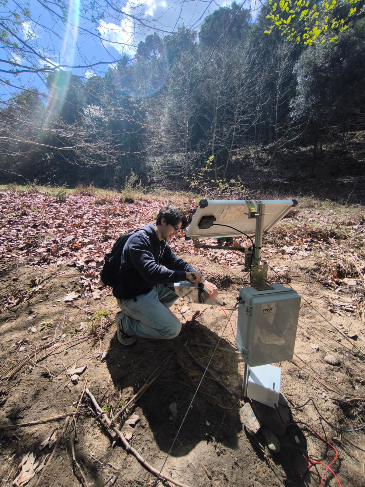 Sensor installation detail at Furiosos field site